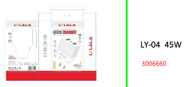 Lylala 45W 2 USB QC3.0 + PD Charger