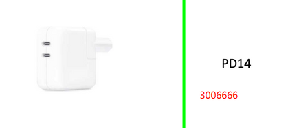 Dual USB-C Port 35W Power Adapter