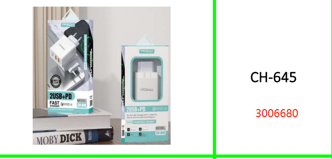 Treqa Dual USB + PD Wall Charger 38W