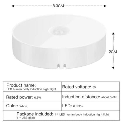 Rechargeable LED Smart Motion  Sensor Night