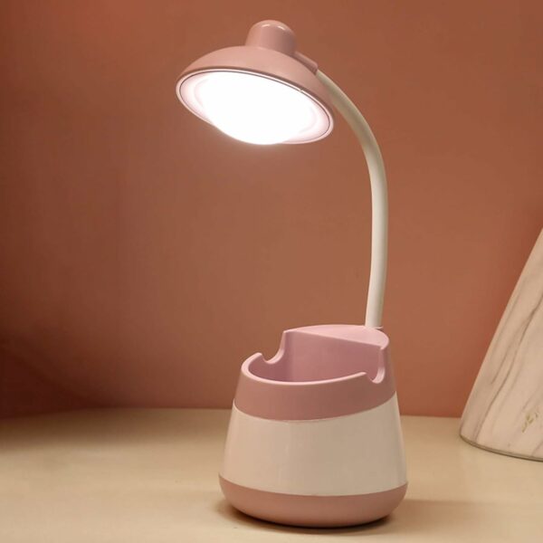 USB Rechargeable Table Lamp Pencil  Holder