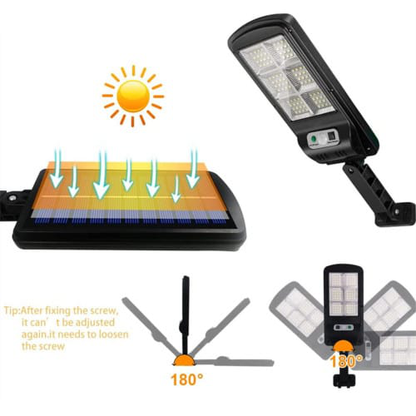 Solar Street Light Outdoor Remote Control Safety Solar Sensor Light