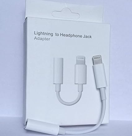 Lightning to 3.5mm Adapter Certified Headphone Compatible for iPhone Lightning to Audio Aux Jack Dongle