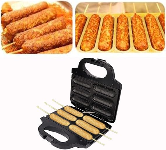 Electric Hot Dog Bread Machine Non-Stick Coating Easy To Clean Sausage Hot Dog Cooking