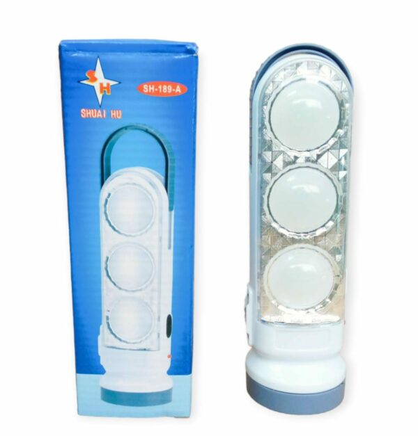 Rechargeable LED Emergency Light Cold White, Warm White + Torch and Battery Operated