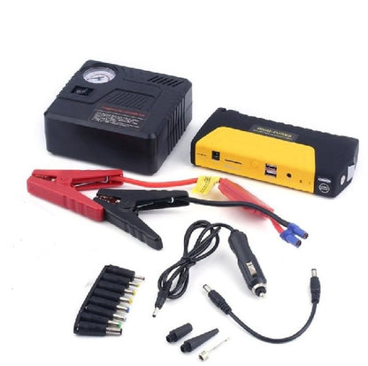 Jiageng JG108 Portable 12V Automatic Car Battery Jump Starter With Air Compressor 16800mah