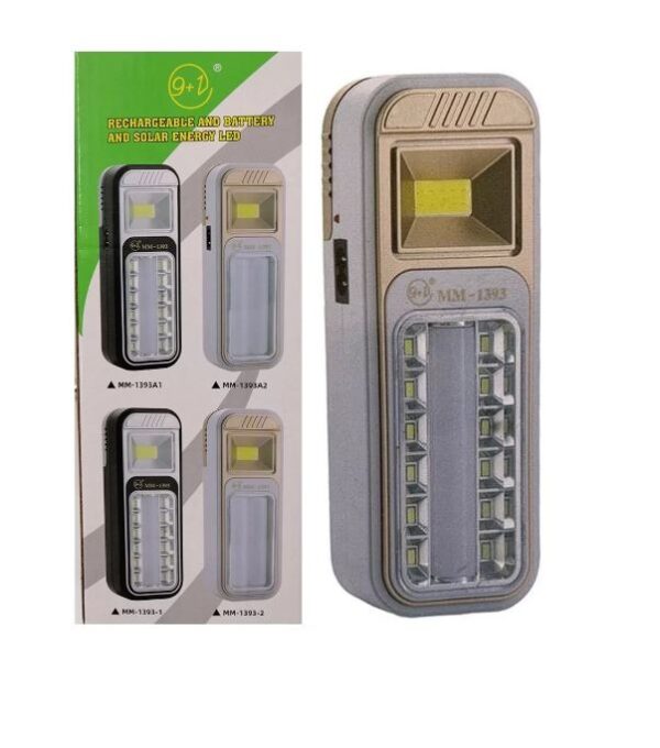 Solar Powered, Rechargeable and  Battery Operated Emergency Light