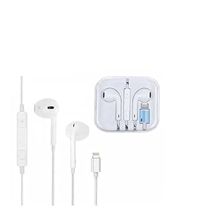 LR Earphones with Lightnning Connector Wired Headset Compatible with i Phone