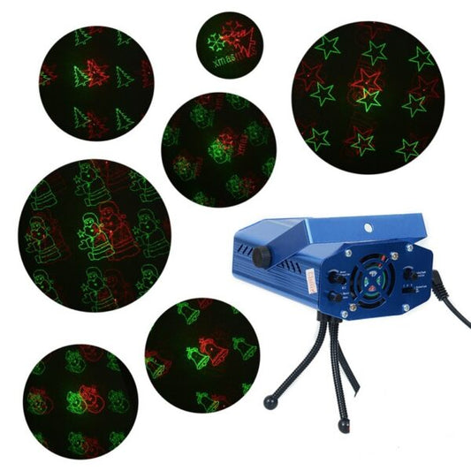 Wolulu AS-51521 Mini Holographic Laser Stage Light 6 in 1