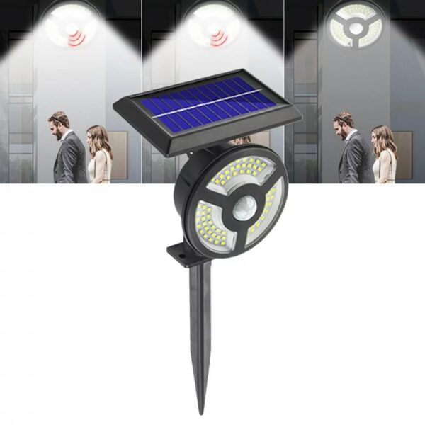 Solar Powered Sensor Motion LED Wall  & Ground Light (Ground Spike  Included)