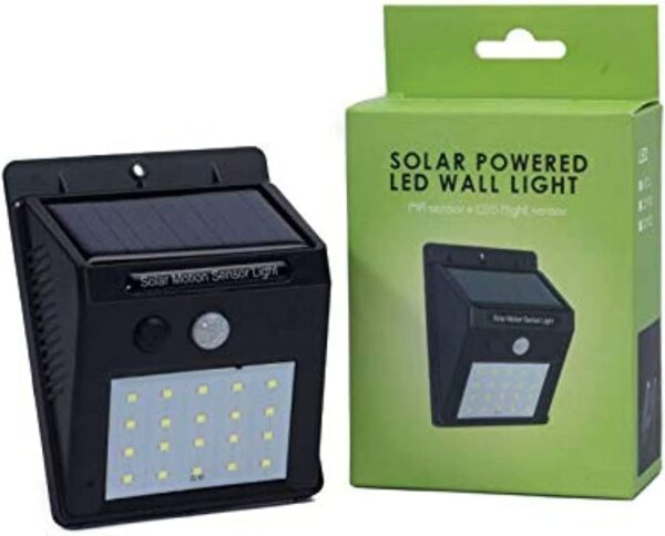 20 LED Solar Powered Wall Light