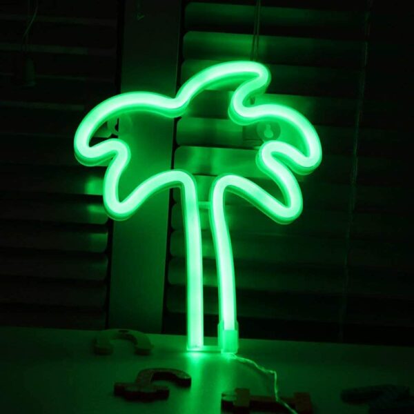 FA-A22 Palm Tree Neon Sign Lamp USB And Battery Operated