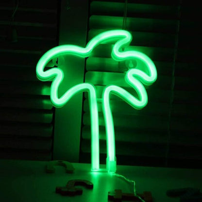 FA-A22 Palm Tree Neon Sign Lamp USB And Battery Operated