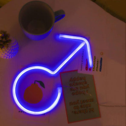 FA-A70 Male Symbol Neon Sign Lamp USB And Battery Operated