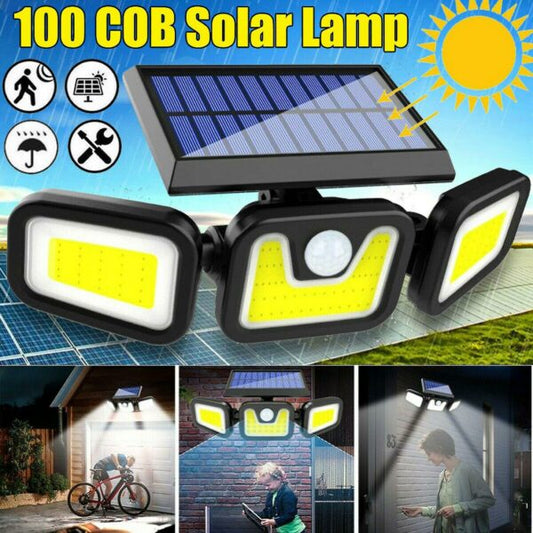 Split Solar Powered COB Wall Light  2400Mah Battery with Motion Sensor