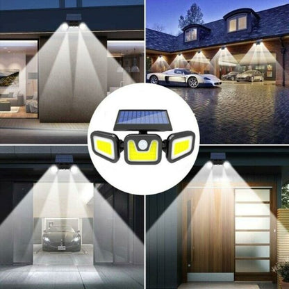 Split Solar Powered COB Wall Light  2400Mah Battery with Motion Sensor