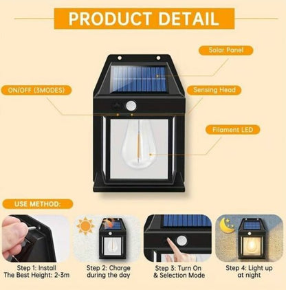 PM-076 Solar Powered Wall Lamp DK-888