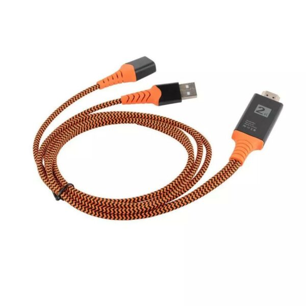 Bluetooth HDMI To Female USB + Male USB Cable