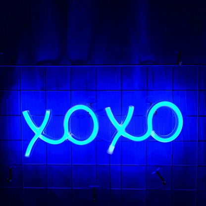 FA-A65 XOXO Neon Sign Lamp USB And Battery Operated