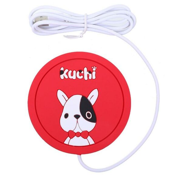 SE-111 Cute Cartoon USB Heating/Warmer Silicone Coaster