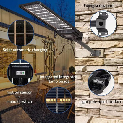 FT-200W-210 Double Sided Private Street Solar Light With 30cm Pole Arm 200W