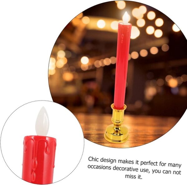 A809 LED Candle with Base Set of 2