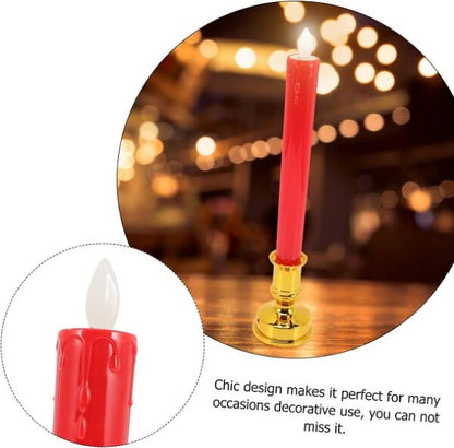 A809 LED Candle with Base Set of 2