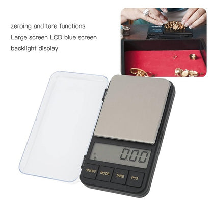 Aerbes AB-C02 Zeroing Tare Function Stainless Steel Jewellery Scale 500g/0.01g