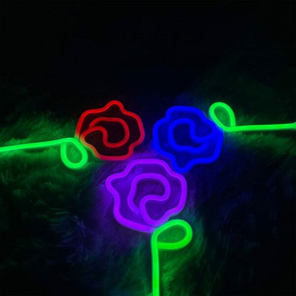 FA-A66 Rose Flower Neon Sign USB And Battery Operated