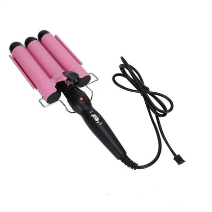 Aorlis 3 Barrels Professional Egg  Roll Curling Iron