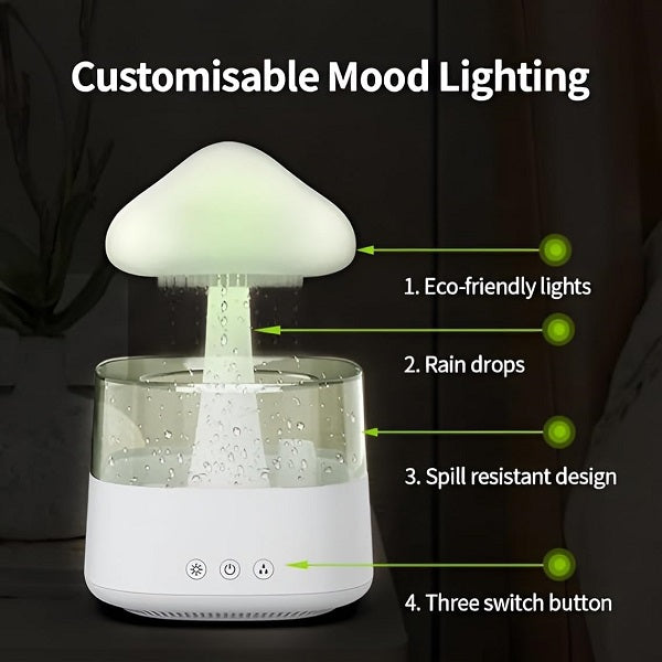 Aerbes AB-XX04 450ML Rain Cloud Humidifer With 7 Colour Night Light