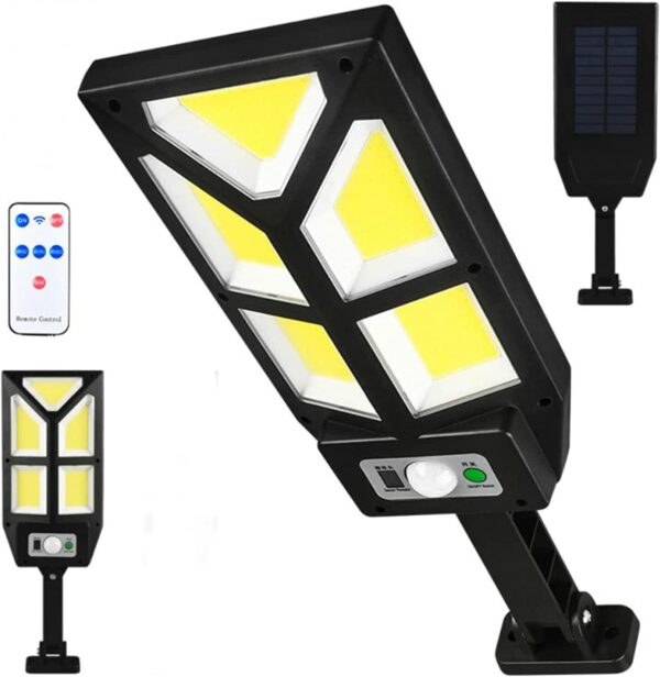 FA-1912B Solar Powered COB Street Lamp With Remote Control