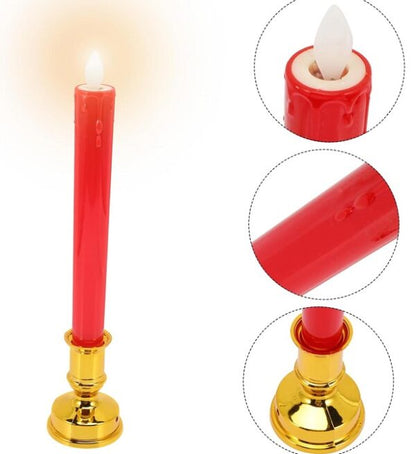 A809 LED Candle with Base Set of 2