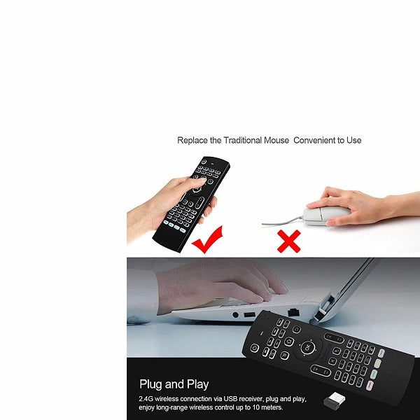 XF0755 MX3 Backlight Air Mouse Smart 2.4G Remote Control With Wireless Keyboard