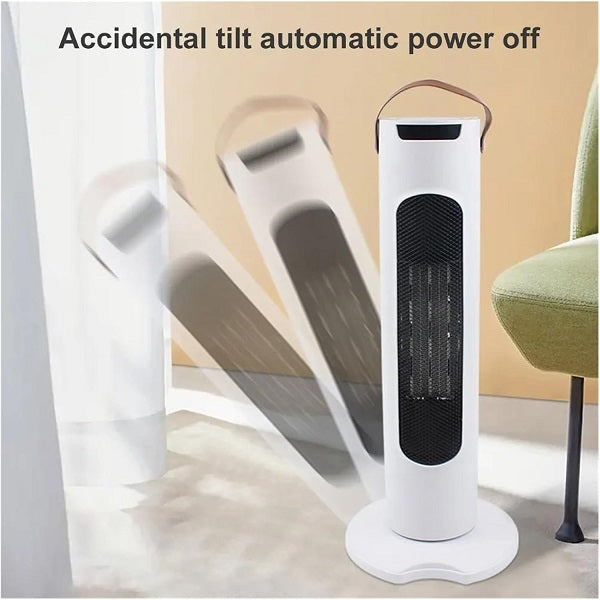 B01 Tower Vertical LED Digital Display Heater 51.5CM With Handle And; Touch Buttons + Remote Control