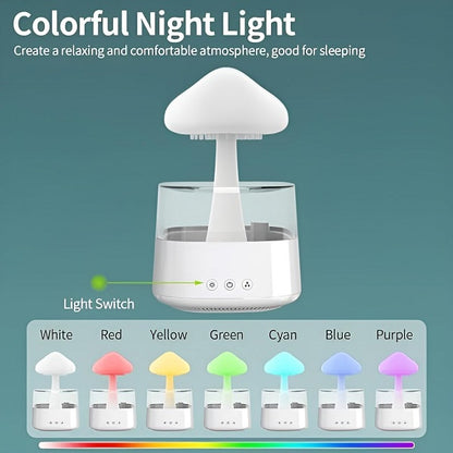 Aerbes AB-XX04 450ML Rain Cloud Humidifer With 7 Colour Night Light