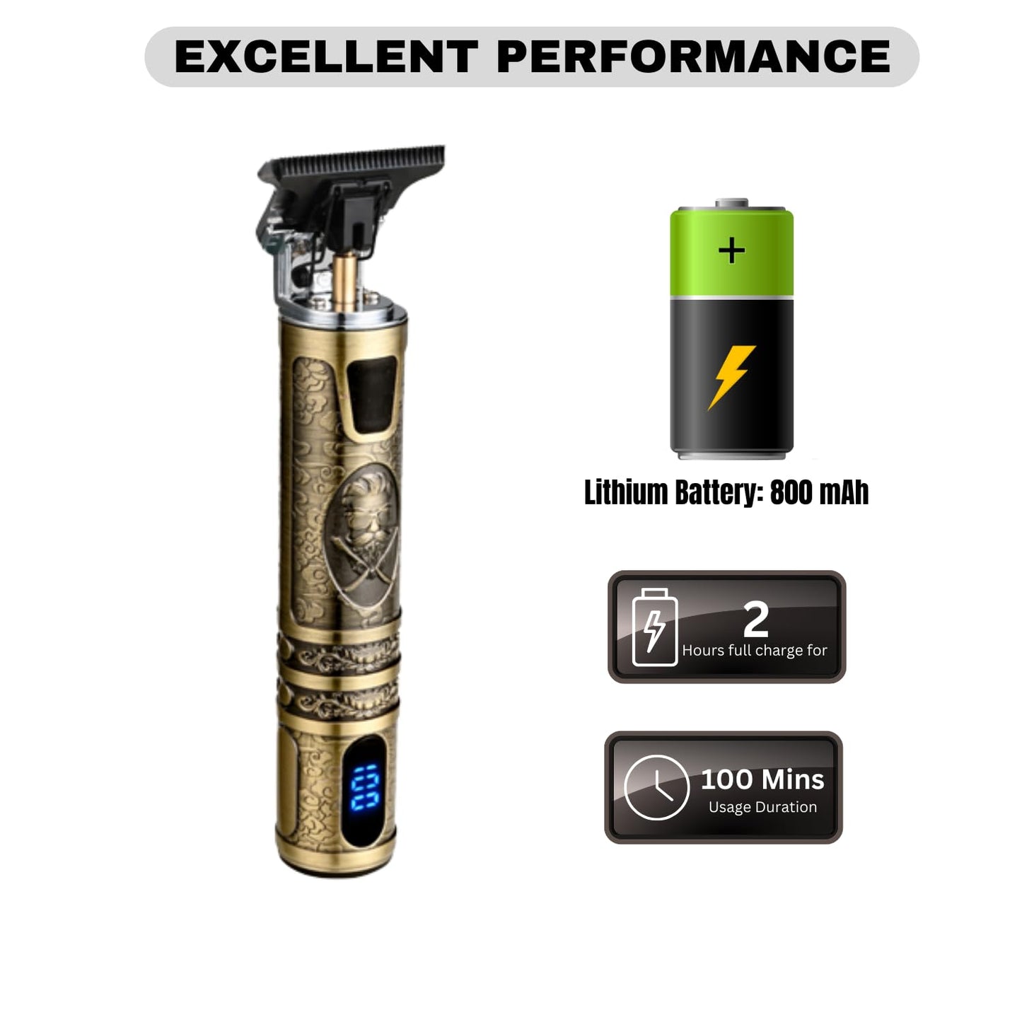 Aorlis 1200mah Rechargeable Hair  Trimmer