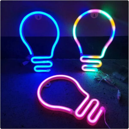 FA-A45 LED Light Bulb Neon Sign USB And Battery Operated