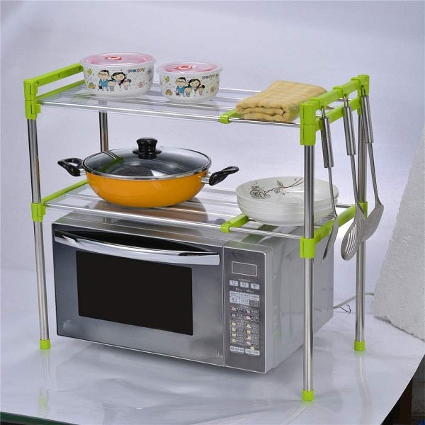 XF0883 Adjustable 2 Layer Microwave Storage Rack 5852