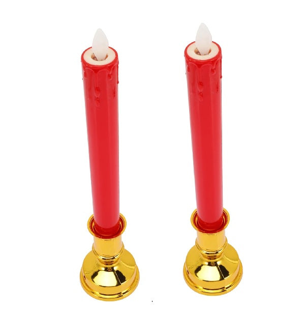 A809 LED Candle with Base Set of 2