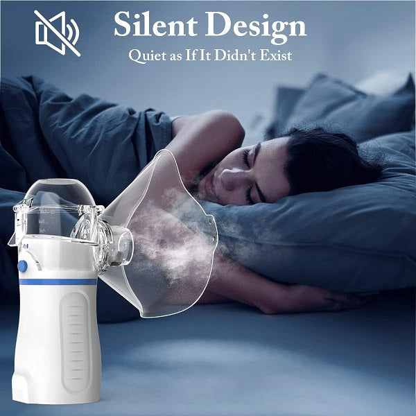 Mesh JG20375368 Portable And Low Noise Inhaler Nebulizer With Mouthpiece And 2 Masks