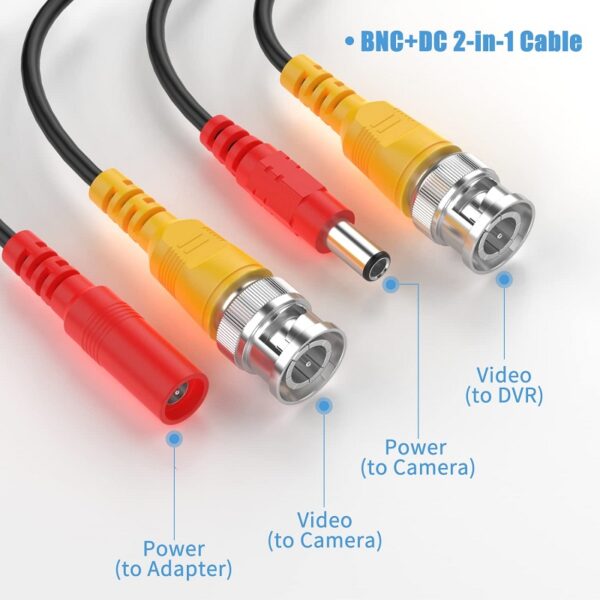 CCTV Video Power RG59 Coaxial  Cable 5m