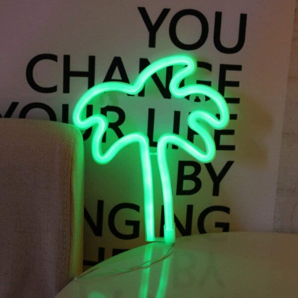 FA-A22 Palm Tree Neon Sign Lamp USB And Battery Operated