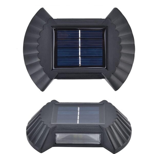 Double Head Solar Powered Wall  White Light 2Pcs