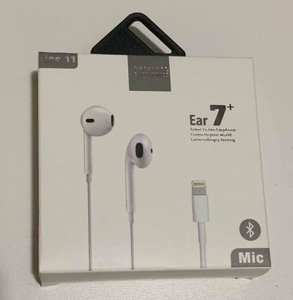 LR Earphones with Lightnning Connector Wired Headset Compatible with i Phone