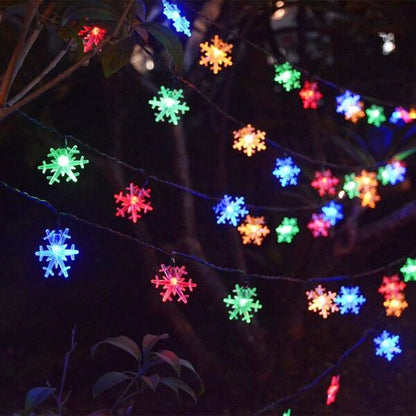 ZYF-50 Snow Flake Fairy String Light With Tail Plug Extension RGB 5M