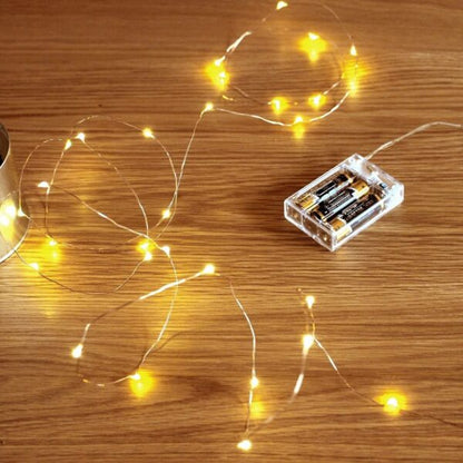 ZYF-88 Copper Wire Battery Operated Fairy Light Warm White 5M