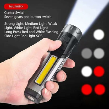 Aerbes AB-SD44 Rechargeable 90 Degree Angle LED + COB Flashlight