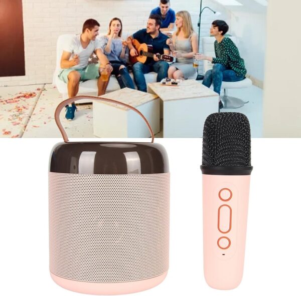 Wolulu AS-50192 Portable Bluetooth Speaker with Karaoke Microphone 1500mah Battery