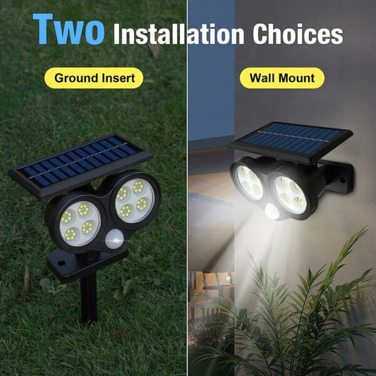 Solar Powered LED Light Wall & Spike  Lamp 200lm